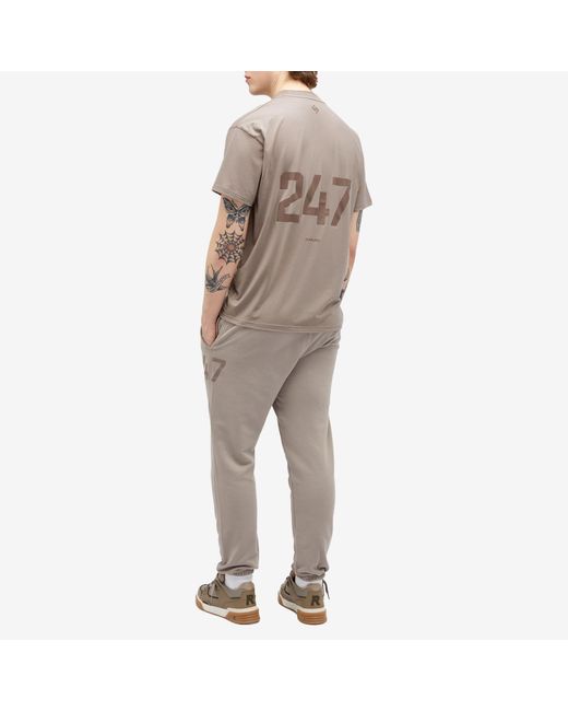 Represent Gray 247 Oversized T-Shirt for men