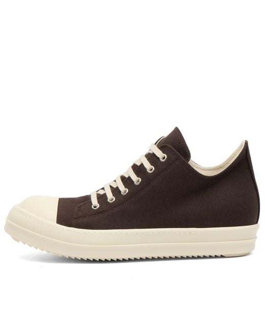 Rick Owens Brown Low Sneaks for men