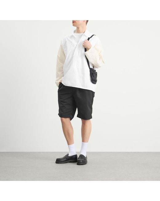 Nanamica White Pullover Shirt Jacket for men