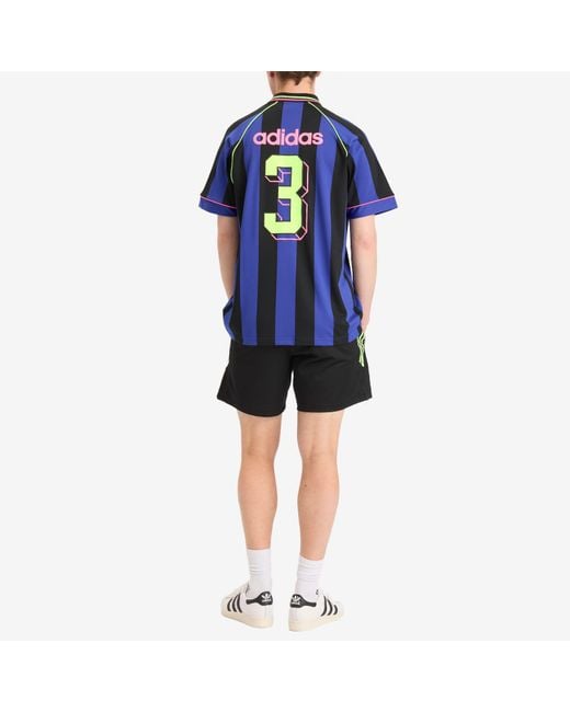 Adidas Blue Jacquard Stripe Jersey for men