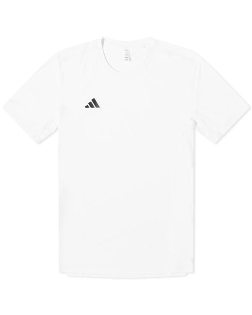 Adidas Originals White Adidas Adizero Running T-Shirt for men