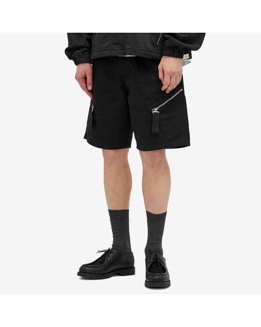 Jacquemus Black Marrone Cargo Shorts for men