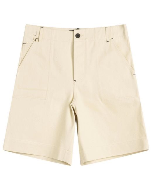 Jacquemus Natural Cotton Shorts for men