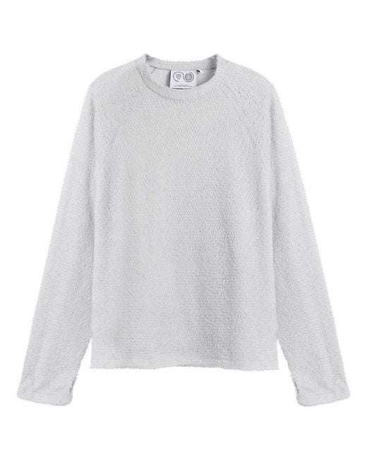 Purple Mountain Observatory White Polartec Alpha Pullover for men