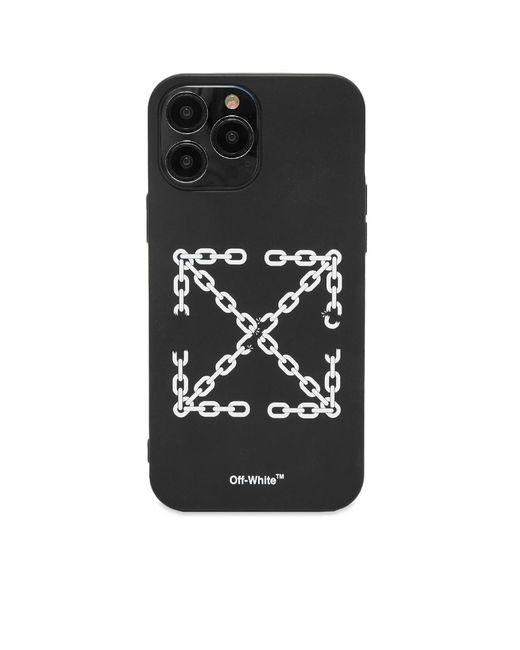 Off-White c/o Virgil Abloh Black Chain Iphone 13 Pro Max Cover for men
