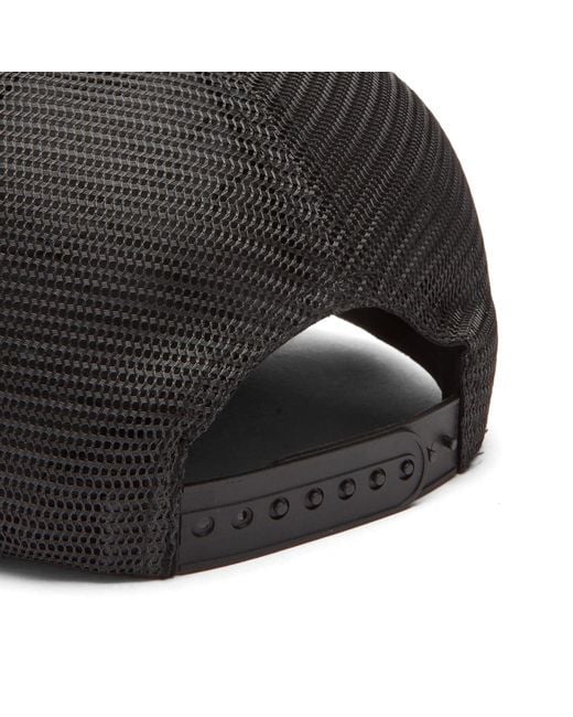 METALWOOD STUDIO Black Safety Trucker Cap for men