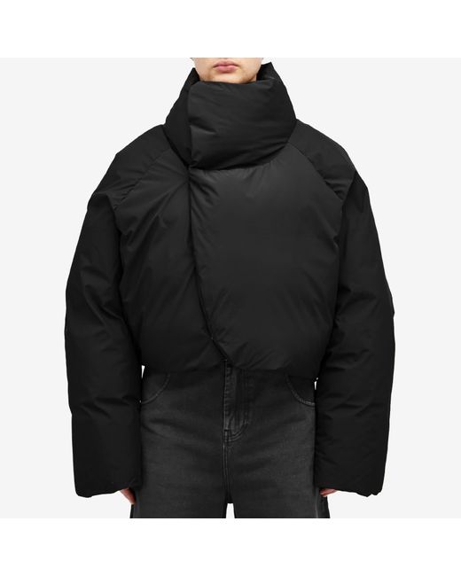 Entire studios Black Dbl Puffer Jacket for men