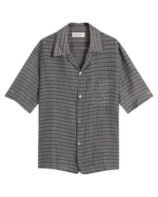 Our Legacy Heusen Shirt Shortsleeve in Gray for Men | Lyst