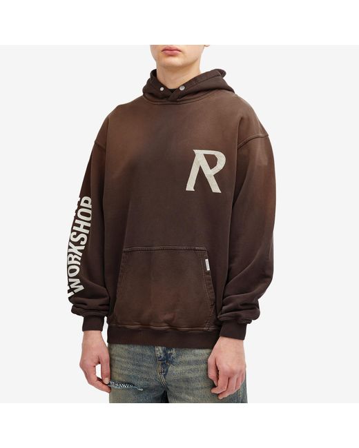 Represent Brown Masking Tape Initial Hoodie for men