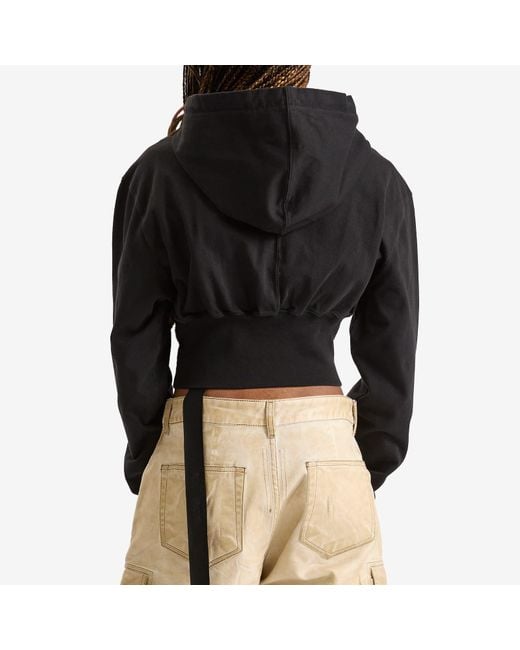 Rick Owens Black Tatlin Hoodie