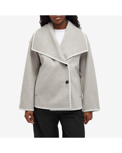 4th & Reckless Gray Darin Wool Coat
