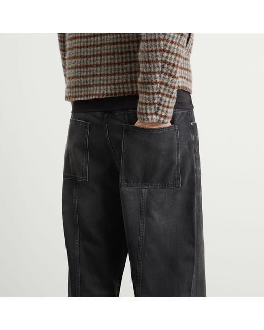 Won Hundred Gray Cale Distressed Print Denim Jeans for men