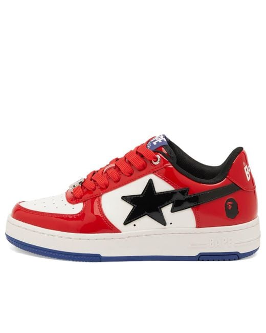 A Bathing Ape Red Bape Sta #1 Sneakers