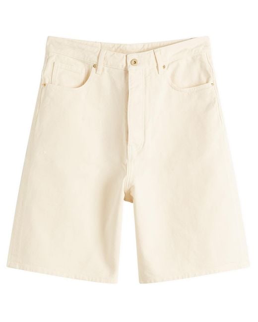 Drole de Monsieur Natural Ecru Baggy Shorts for men
