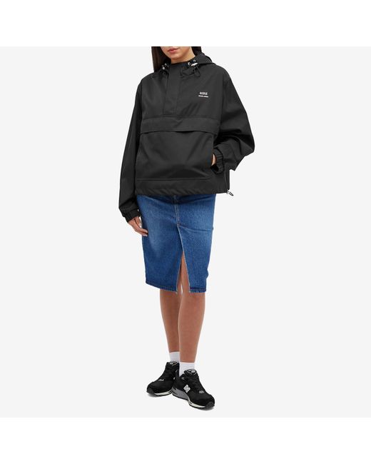 AMI Black Hooded Ami Windbreaker Jacket