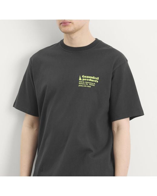 Gramicci Black G-Sail T-Shirt for men