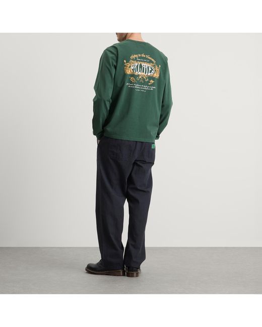 Palmes Green Angels Long Sleeve T-Shirt for men