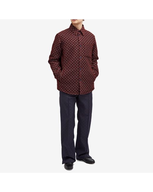 Gucci Purple Gg Shadow Boucle Jacket for men
