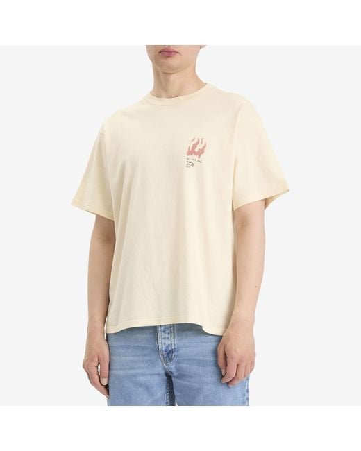 Nudie Jeans Natural Koffe Falls T-Shirt for men