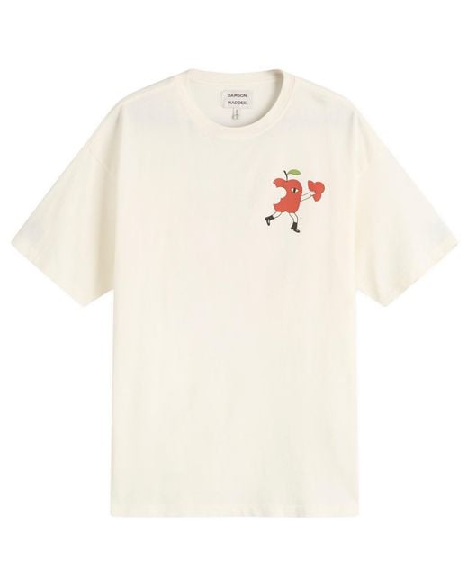 Damson Madder White Apple Peel Short Sleeve Shirt