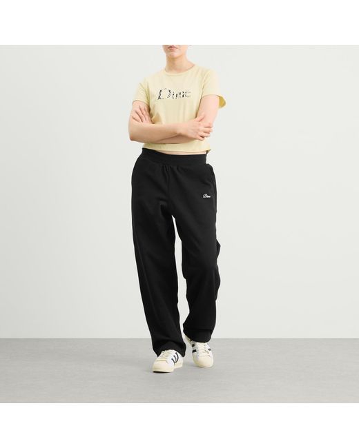Dime Black Cursive Small Logo Sweatpants