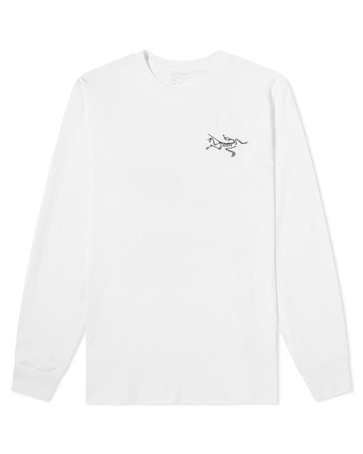 Arc'teryx White Multi Bird Logo Long Sleeve T-Shirt Light for men