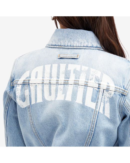 Jean Paul Gaultier Blue Logo Denim Jacket