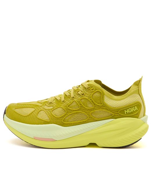 Hoka One One Yellow U Mach X Caged Sneaker