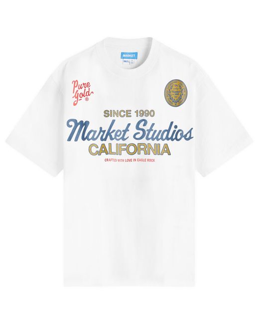 Market White Pure T-Shirt for men