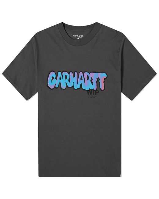 Carhartt Gray Drip Logo T-shirt for men
