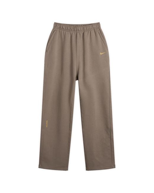 Nike Gray X Nocta Cardinal Stock Open Hem Fleece Pant for men