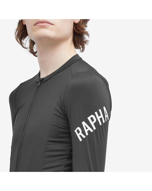 Rapha Gray Pro Team Long Sleeve Jersey for men