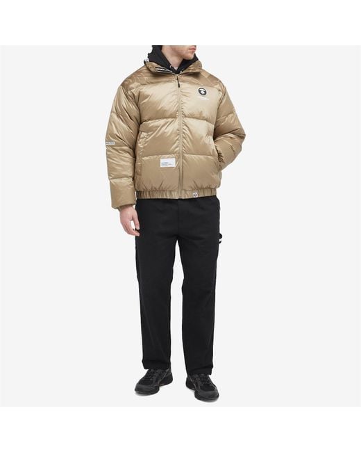 Aape By A Bathing Ape Brown Aape Now Camo Down Jacket for men