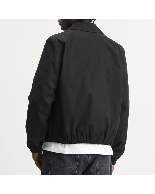AMI Black Zipped Jacket With Embossed Ami De Coeur for men