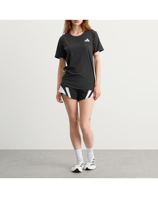Adidas Originals Black Adidas Adizero Running T-Shirt