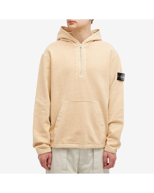 Stone Island Natural Closed Loop Tinto Terra Hoodie for men