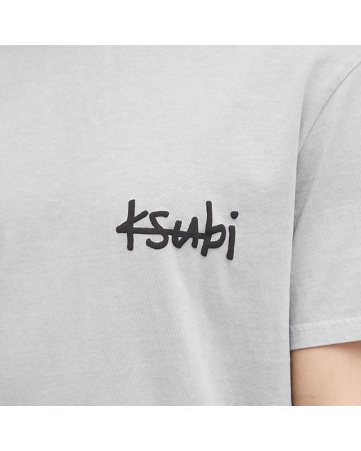 Ksubi Gray Lock Up Kash T-Shirt for men