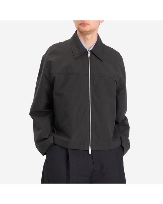 Studio Nicholson Black Fola Zip Through Jacket for men
