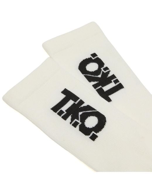 Pas Normal Studios White T.K.O. Thermal Wool Socks for men