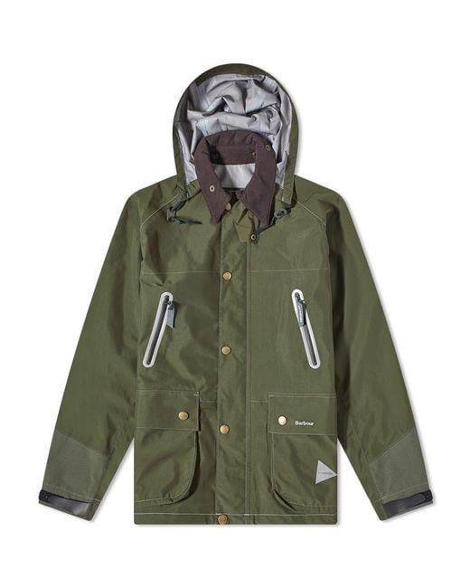 美品 Barbour × and wander 3L Bedale sample Barbour X And Wander 3l Jacket in Green for Men | Lyst UK