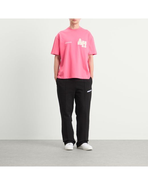 Annie Hood Pink College T-Shirt for men
