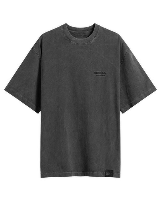 Neighborhood Black Pigment Dyed Logo T-Shirt for men