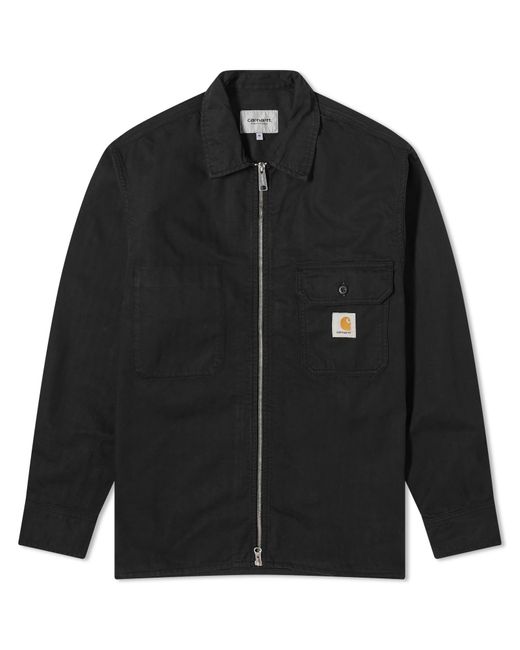 Carhartt Black Rainer Zip Shirt Jacket for men