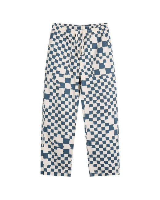 Service Works Blue Printed Chef Pant for men