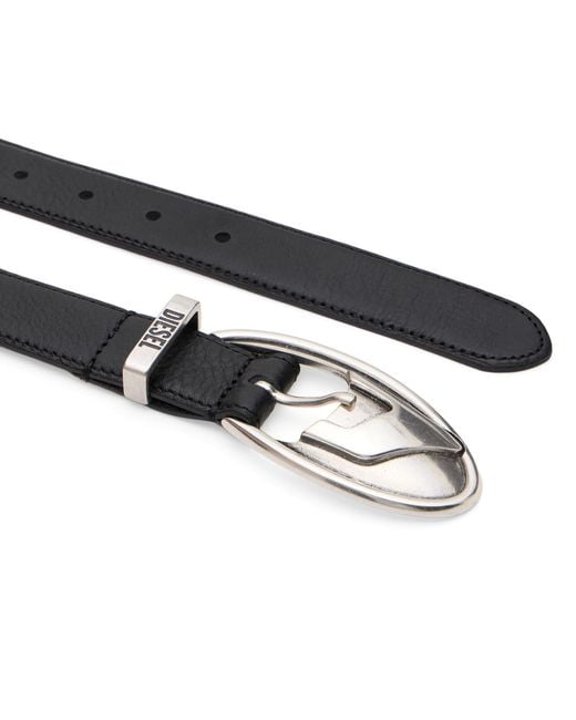 DIESEL Black Western Buckle Belt for men