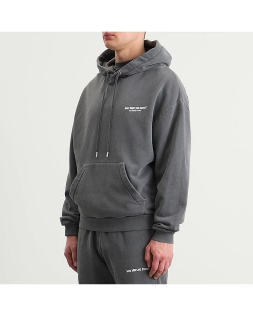 MKI Miyuki-Zoku Gray Design Studio Hoody for men