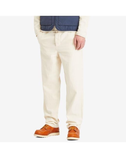 Oliver Spencer White Drawstring Trousers for men