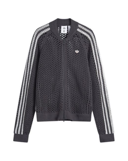 adidas Clot Crochet By Ec Superstar Track Top in Black | Lyst UK