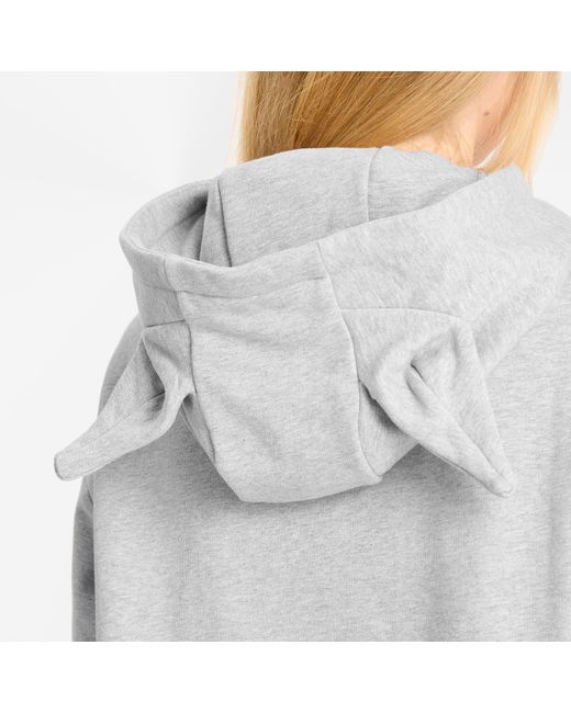 Charles Jeffrey Gray Patch Ears Hoody