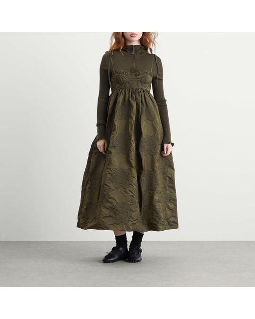 CECILIE BAHNSEN Green Alena Dress